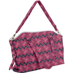 Background-pattern-structure Canvas Crossbody Bag