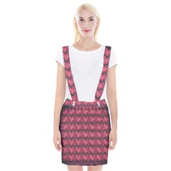 Background-pattern-structure Braces Suspender Skirt