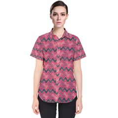 Background-pattern-structure Women s Short Sleeve Shirt