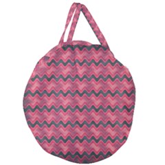 Background-pattern-structure Giant Round Zipper Tote