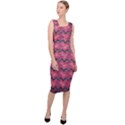 Background-pattern-structure Sleeveless Pencil Dress View3