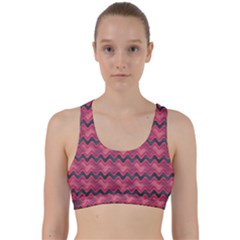 Background-pattern-structure Back Weave Sports Bra