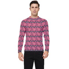 Background-pattern-structure Men s Long Sleeve Rash Guard