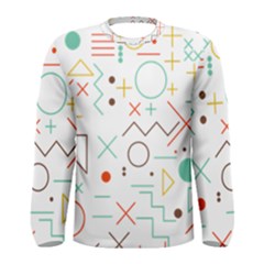 Mathematics Geometry Geometric Shape Euclidean Pattern Men s Long Sleeve Tee