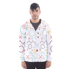 Mathematics Geometry Geometric Shape Euclidean Pattern Men s Hooded Windbreaker