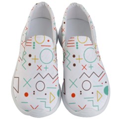 Mathematics Geometry Geometric Shape Euclidean Pattern Men s Lightweight Slip Ons by Sapixe