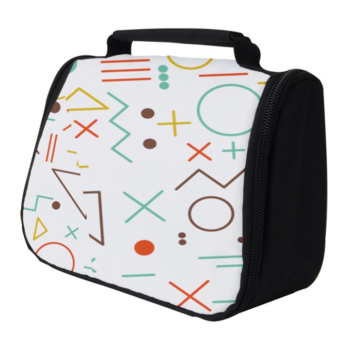 Mathematics Geometry Geometric Shape Euclidean Pattern Full Print Travel Pouch (Small)