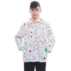 Mathematics Geometry Geometric Shape Euclidean Pattern Men s Half Zip Pullover