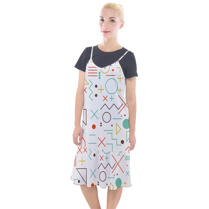 Mathematics Geometry Geometric Shape Euclidean Pattern Camis Fishtail Dress