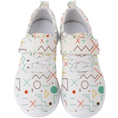 Mathematics Geometry Geometric Shape Euclidean Pattern Men s Velcro Strap Shoes by Sapixe