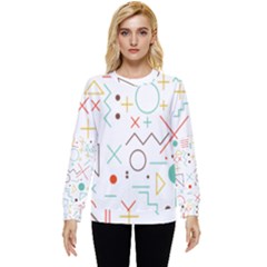 Mathematics Geometry Geometric Shape Euclidean Pattern Hidden Pocket Sweatshirt