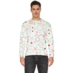 Mathematics Geometry Geometric Shape Euclidean Pattern Men s Fleece Sweatshirt