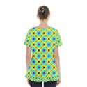 Abstract Pattern Tiles Square Design Modern Skirt Hem Sports Top View2