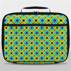 Abstract Pattern Tiles Square Design Modern Full Print Lunch Bag by Amaryn4rt