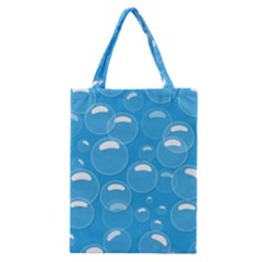 Pattern Blue Bubble Pattern Background Classic Tote Bag by Amaryn4rt