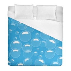 Pattern Blue Bubble Pattern Background Duvet Cover (full/ Double Size) by Amaryn4rt