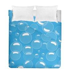 Pattern Blue Bubble Pattern Background Duvet Cover Double Side (full/ Double Size) by Amaryn4rt