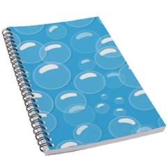 Pattern Blue Bubble Pattern Background 5 5  X 8 5  Notebook by Amaryn4rt