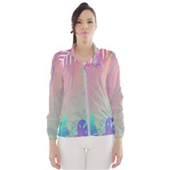 Palm-trees Women s Windbreaker by nateshop