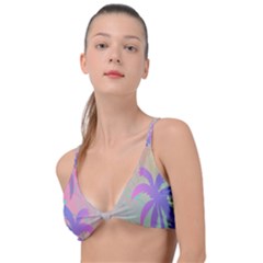 Palm-trees Knot Up Bikini Top by nateshop