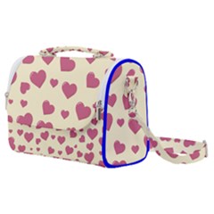 Valentine Flat Love Hearts Design Romantic Satchel Shoulder Bag by Amaryn4rt