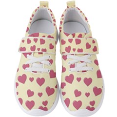 Valentine Flat Love Hearts Design Romantic Men s Velcro Strap Shoes by Amaryn4rt