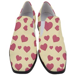 Valentine Flat Love Hearts Design Romantic Women Slip On Heel Loafers by Amaryn4rt