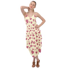 Valentine Flat Love Hearts Design Romantic Layered Bottom Dress by Amaryn4rt