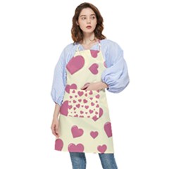 Valentine Flat Love Hearts Design Romantic Pocket Apron by Amaryn4rt