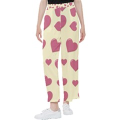 Valentine Flat Love Hearts Design Romantic Women s Pants  by Amaryn4rt