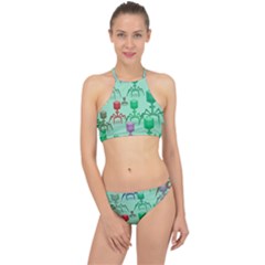 Bacteriophage Virus Army Racer Front Bikini Set by Amaryn4rt