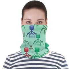 Bacteriophage Virus Army Face Seamless Bandana (adult) by Amaryn4rt