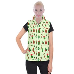 Illustration Festive Background Holiday Background Women s Button Up Vest by Amaryn4rt