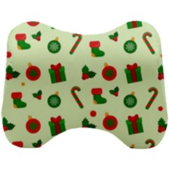 Illustration Festive Background Holiday Background Head Support Cushion by Amaryn4rt