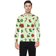 Illustration Festive Background Holiday Background Men s Long Sleeve Rash Guard by Amaryn4rt