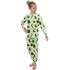 Illustration Festive Background Holiday Background Kids  Long Sleeve Set  by Amaryn4rt