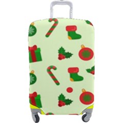 Illustration Festive Background Holiday Background Luggage Cover (large) by Amaryn4rt