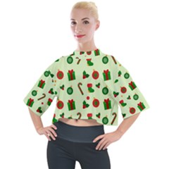 Illustration Festive Background Holiday Background Mock Neck Tee by Amaryn4rt