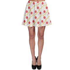 Illustration Abstract Line Pattern Dot Lines Decorative Skater Skirt by Amaryn4rt