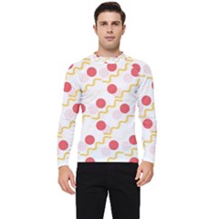 Illustration Abstract Line Pattern Dot Lines Decorative Men s Long Sleeve Rash Guard by Amaryn4rt