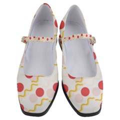 Illustration Abstract Line Pattern Dot Lines Decorative Women s Mary Jane Shoes by Amaryn4rt