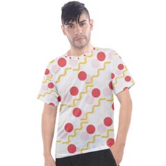 Illustration Abstract Line Pattern Dot Lines Decorative Men s Sport Top by Amaryn4rt