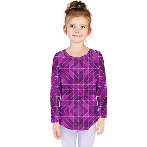 Purple-art Kids  Long Sleeve Tee by nateshop