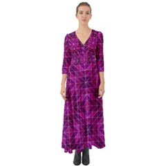 Purple-art Button Up Boho Maxi Dress by nateshop