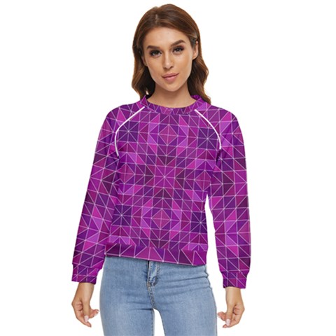 Purple-art Women s Long Sleeve Raglan Tee by nateshop