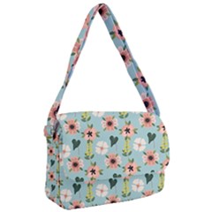 Illustration Flower White Pattern Floral Courier Bag