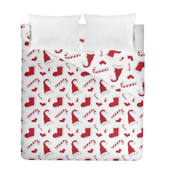 Christmas Template Advent Cap Duvet Cover Double Side (Full/ Double Size)