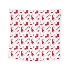 Christmas Template Advent Cap Square Tapestry (small) by Amaryn4rt