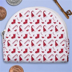 Christmas Template Advent Cap Horseshoe Style Canvas Pouch by Amaryn4rt