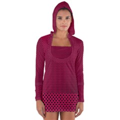 Red-draft Long Sleeve Hooded T-shirt by nateshop